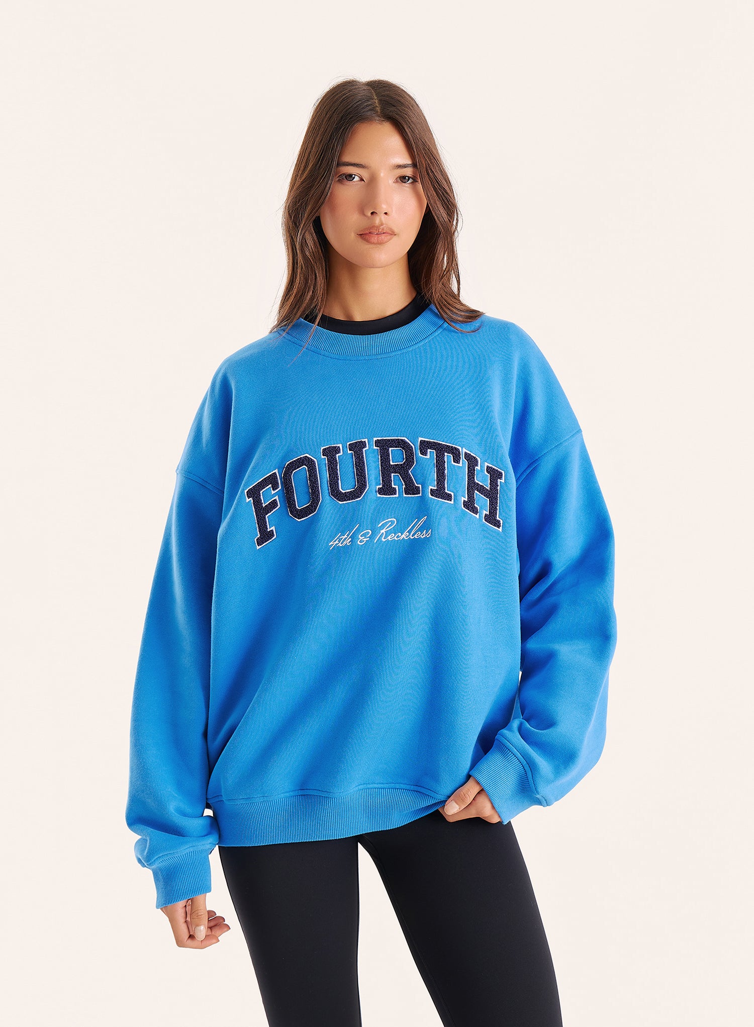 Bright Blue Fourth Branded Sweatshirt